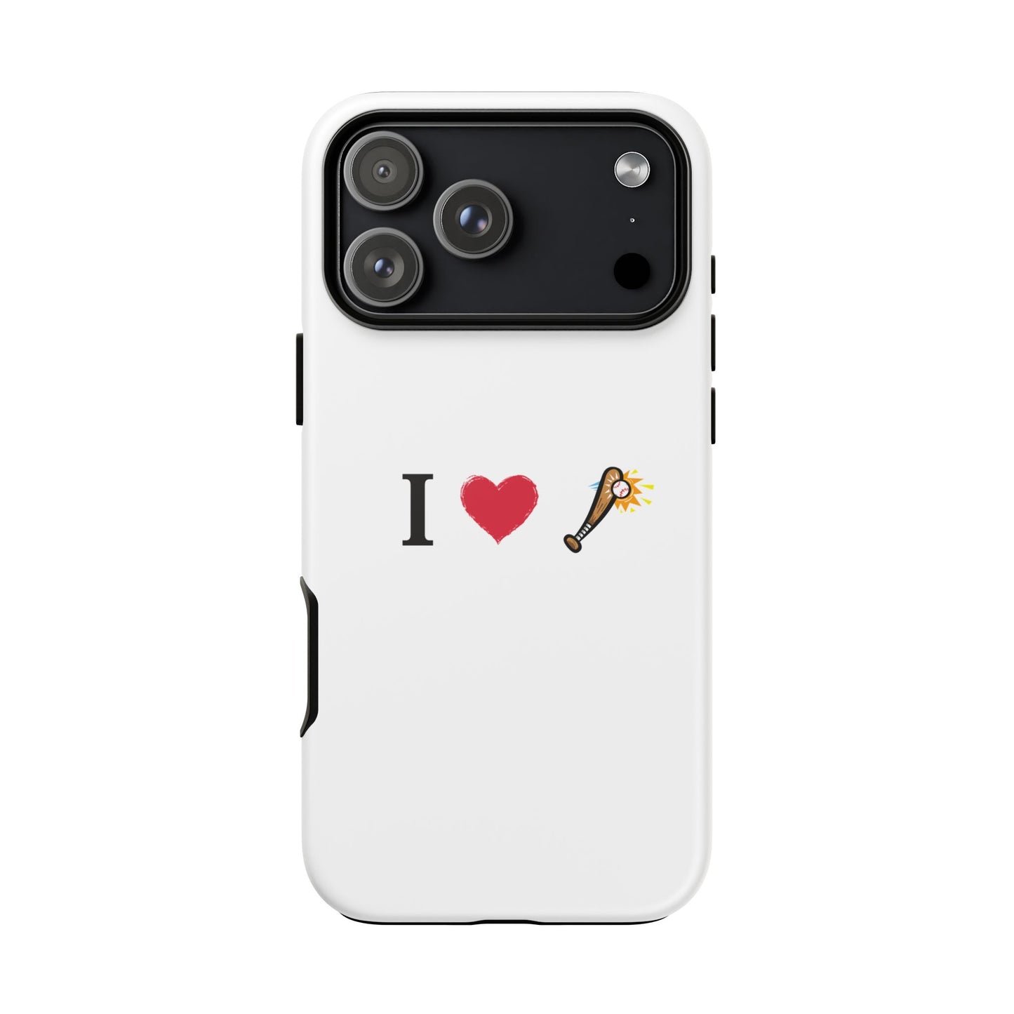 I Love Baseball Vibe Phone Case - Tough Cases for Sports Lovers, Gifts for Athletes, Fun Accessories, iPhone and Android Compatible - TRV