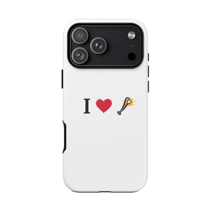 I Love Baseball Vibe Phone Case - Tough Cases for Sports Lovers, Gifts for Athletes, Fun Accessories, iPhone and Android Compatible - TRV
