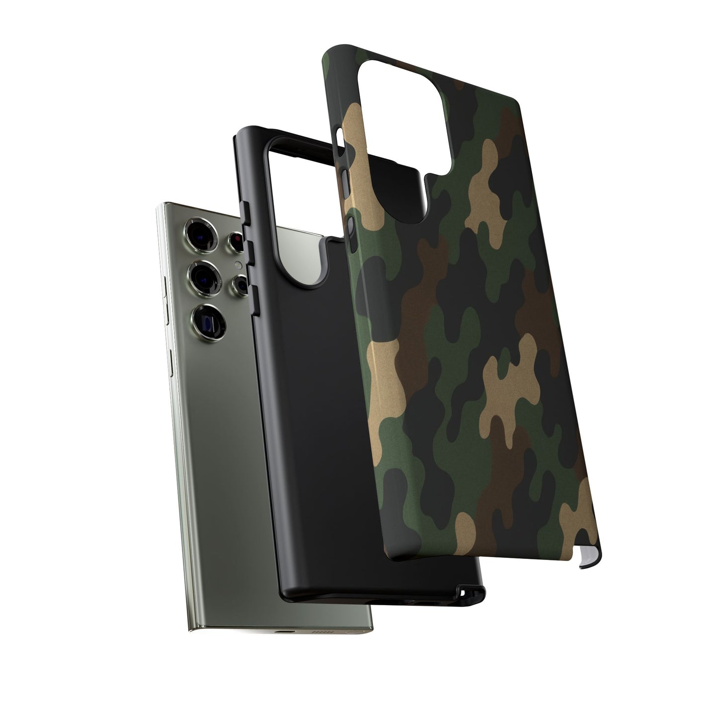 Camouflage Phone Case, Tough Cases, Military Style, Unique Phone Accessories, Gift for Him, Durable Phone Cover - TRV