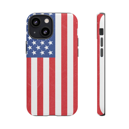 American Flag Phone Case - Patriotic Cell Cover, Tough Cases, USA Pride, Independence Day Gift, Veteran's Day, Phone Protection - TRV