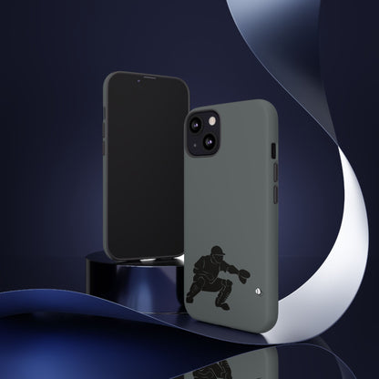Baseball Catcher Phone Case, Sports Phone Accessory, Tough Cases, Gift for Athletes, Sports Fan Merchandise, Unique Design - TRV