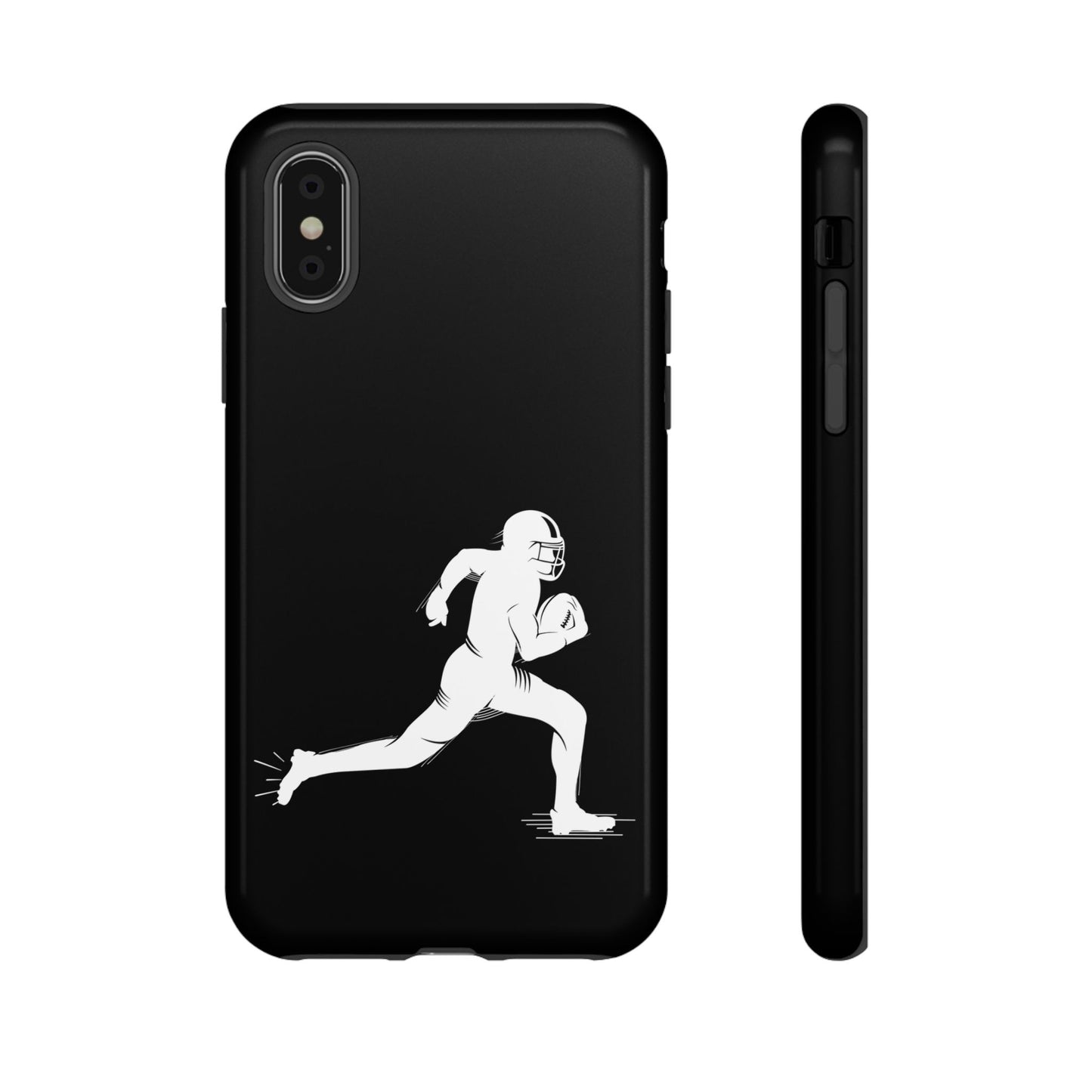 Football Player Phone Case, Tough Cases, Sports Phone Cover, Gift for Athletes, iPhone & Samsung Accessories, Running Player Design - TRV