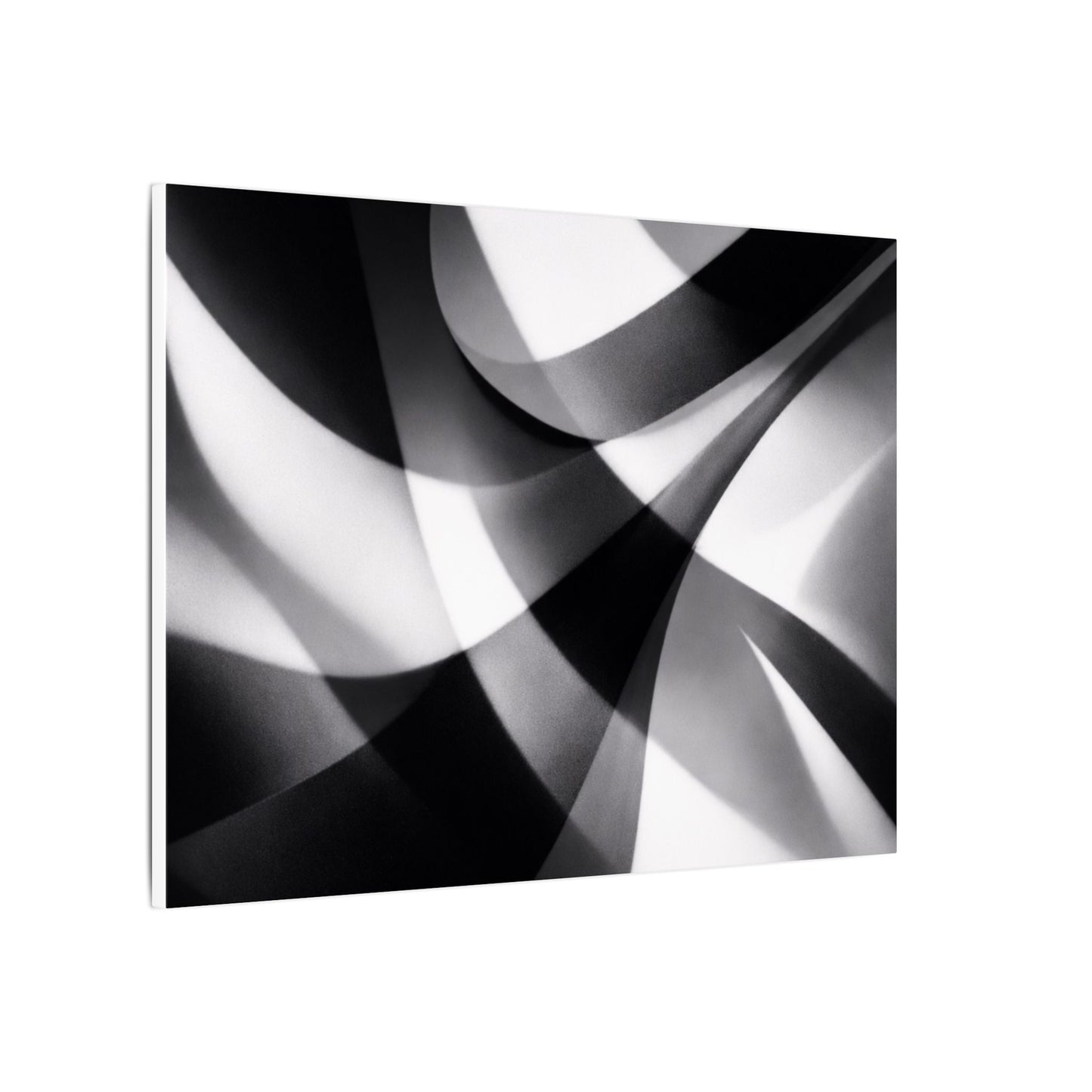 Abstract Black and White Swirl Matte Canvas