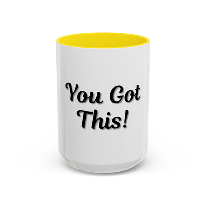Inspirational Accent Coffee Mug - "You Got This!" - Perfect for Motivation & Gifts - TRV