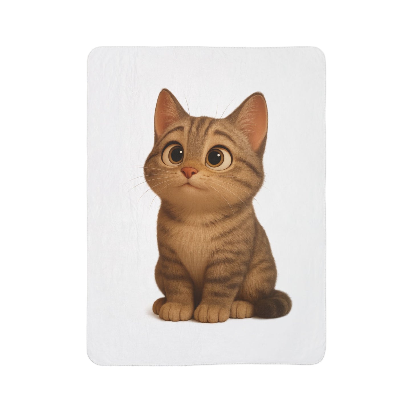 Cozy Cat Fleece Sherpa Blanket, Cute Pet Decor, Cat Lover Gift, Warm Throw Blanket, Home Essentials, Animal Lover Blanket - TRV