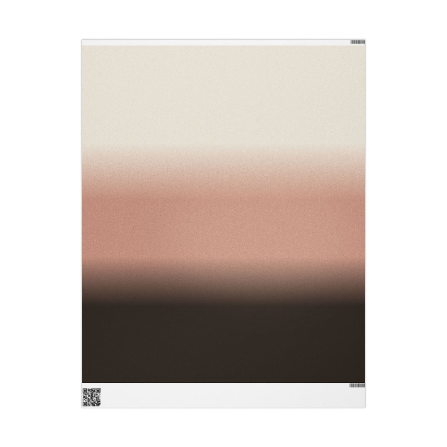Neutral Ombre Gradient Wrapping Paper Roll — Minimal Beige to Brown Gift Wrap for Weddings, Birthdays & Everyday