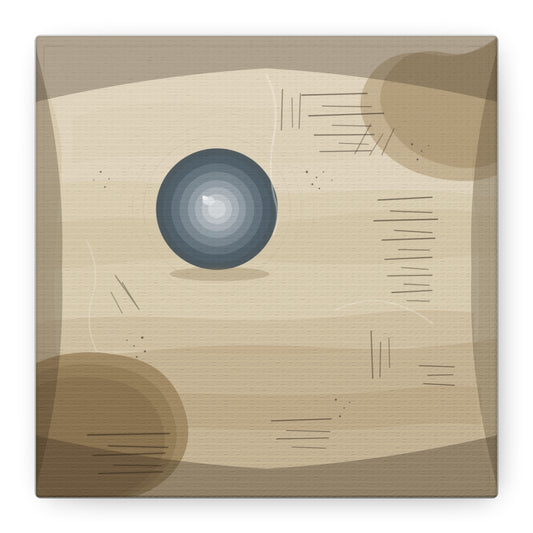 Abstract Warm Desert Field Matte Canvas