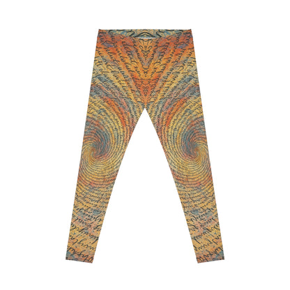 Colorful Spiral Print Yoga Leggings, Trendy Activewear for Women, Perfect for Fitness, Fashion, and Everyday Wear - TRV