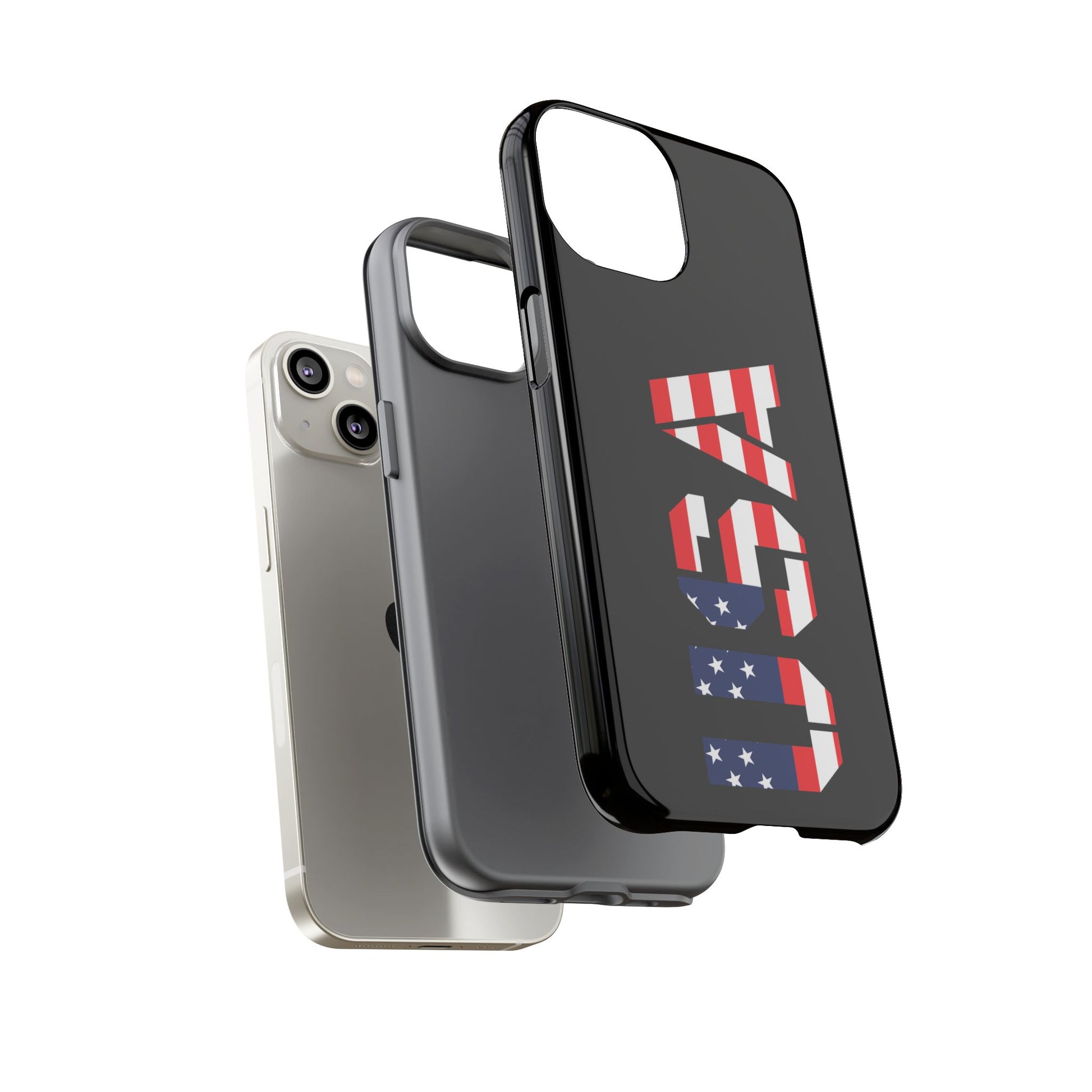 USA Flag Phone Case, Tough Phone Cover, Patriotic Gift, Independence Day Accessory, American Pride Mobile Case - TRV