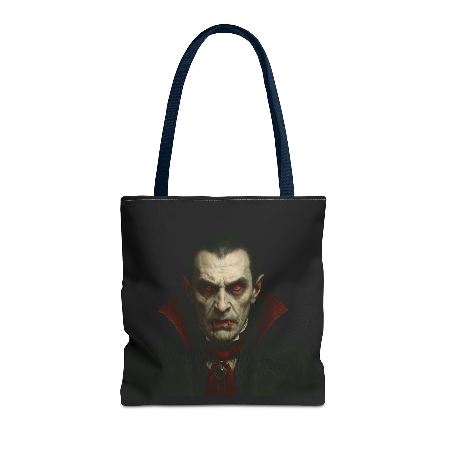 Vampire Haunted Tote Bag, Spooky Shopping Bag, Halloween Accessory, Gothic Style Handbag, Perfect for Halloween Parties, Unisex Tote - TRV