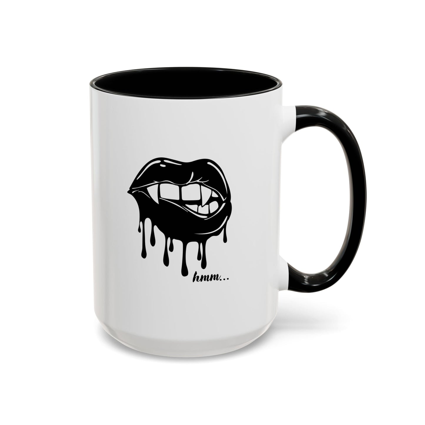 Vampire Lip Accent Coffee Mug - 11oz & 15oz - Unique Halloween Gift