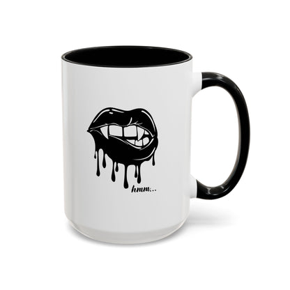 Vampire Lip Accent Coffee Mug - 11oz & 15oz - Unique Halloween Gift
