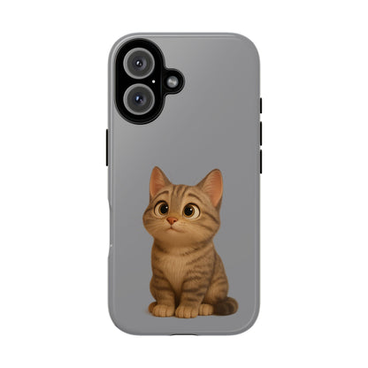 Cute Cat Phone Case, Kawaii Pet Accessory, Gift for Cat Lovers, Animal Phone Cover for Kids, Unique Kitty Design, Birthdays, Holidays - TRV