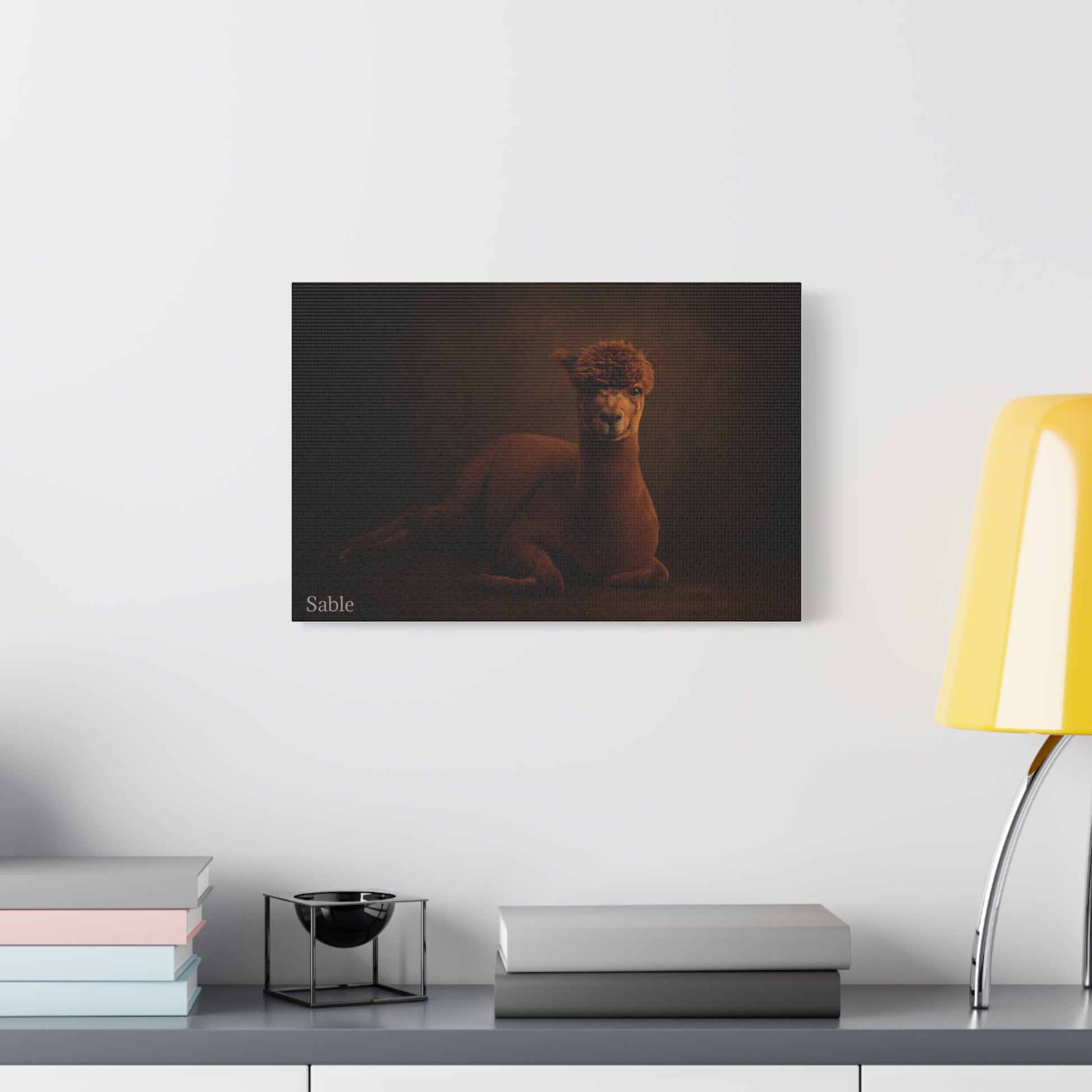 Alpaca Portrait Matte Canvas - TRV