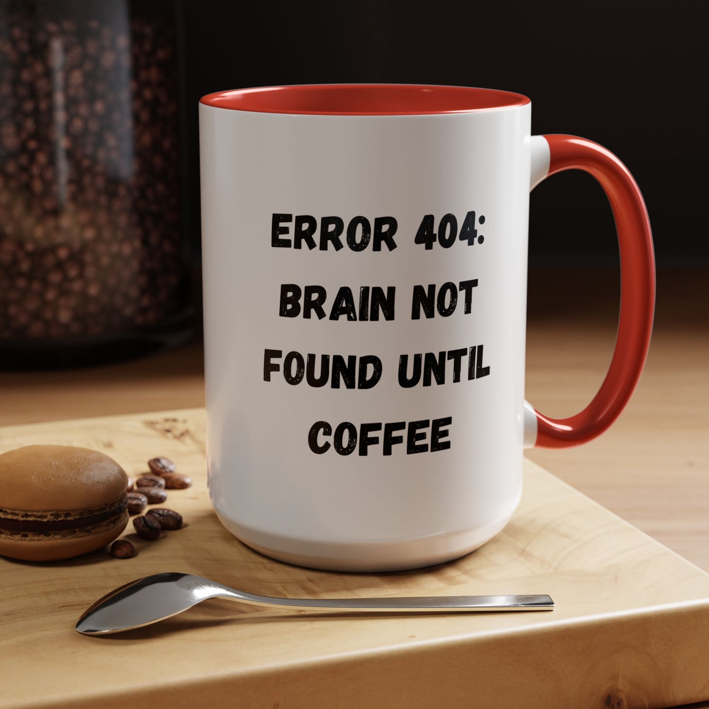 Error 404 Coffee Mug - Perfect for Your Daily Brew, Gift for Programmers, Humor for Coffee Lovers, Office Desk Decor, Nerdy Kitchenware