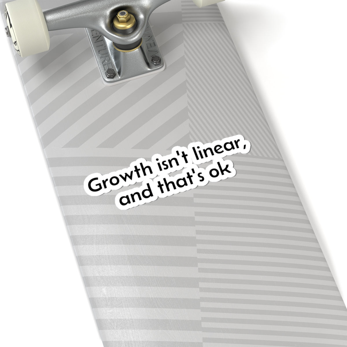 Growth Isn't Linear Sticker — Motivational Kiss-Cut Vinyl Sticker