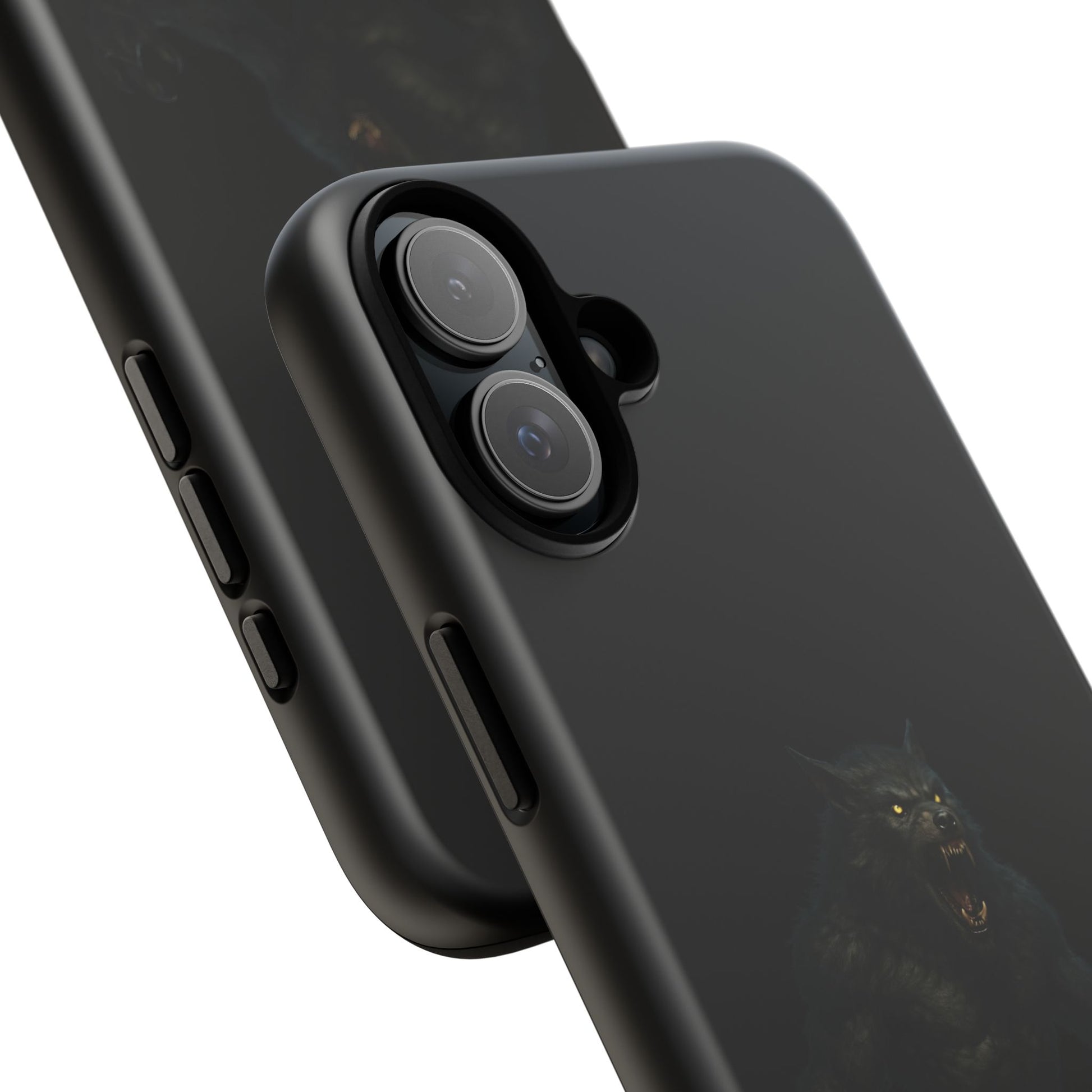 Werewolf Phone Case, Tough Cases, Black Panther Design, Gift for Animal Lovers, Phone Accessories, Fierce Phone Protection - TRV