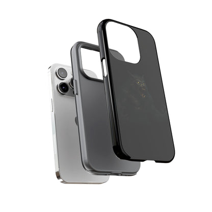 Werewolf Phone Case, Tough Cases, Black Panther Design, Gift for Animal Lovers, Phone Accessories, Fierce Phone Protection - TRV