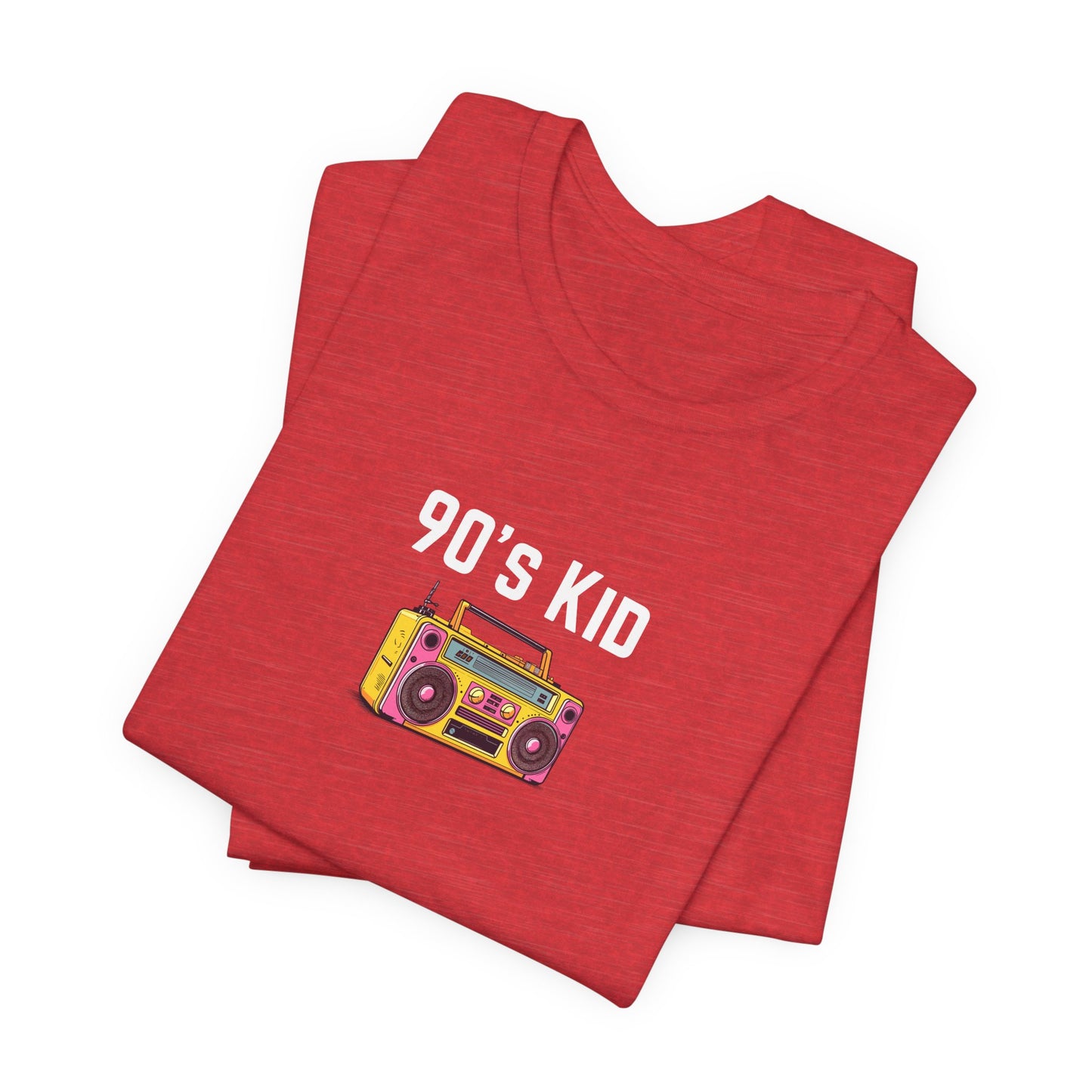 Retro Boombox Tee — 90s Kid Graphic T-Shirt