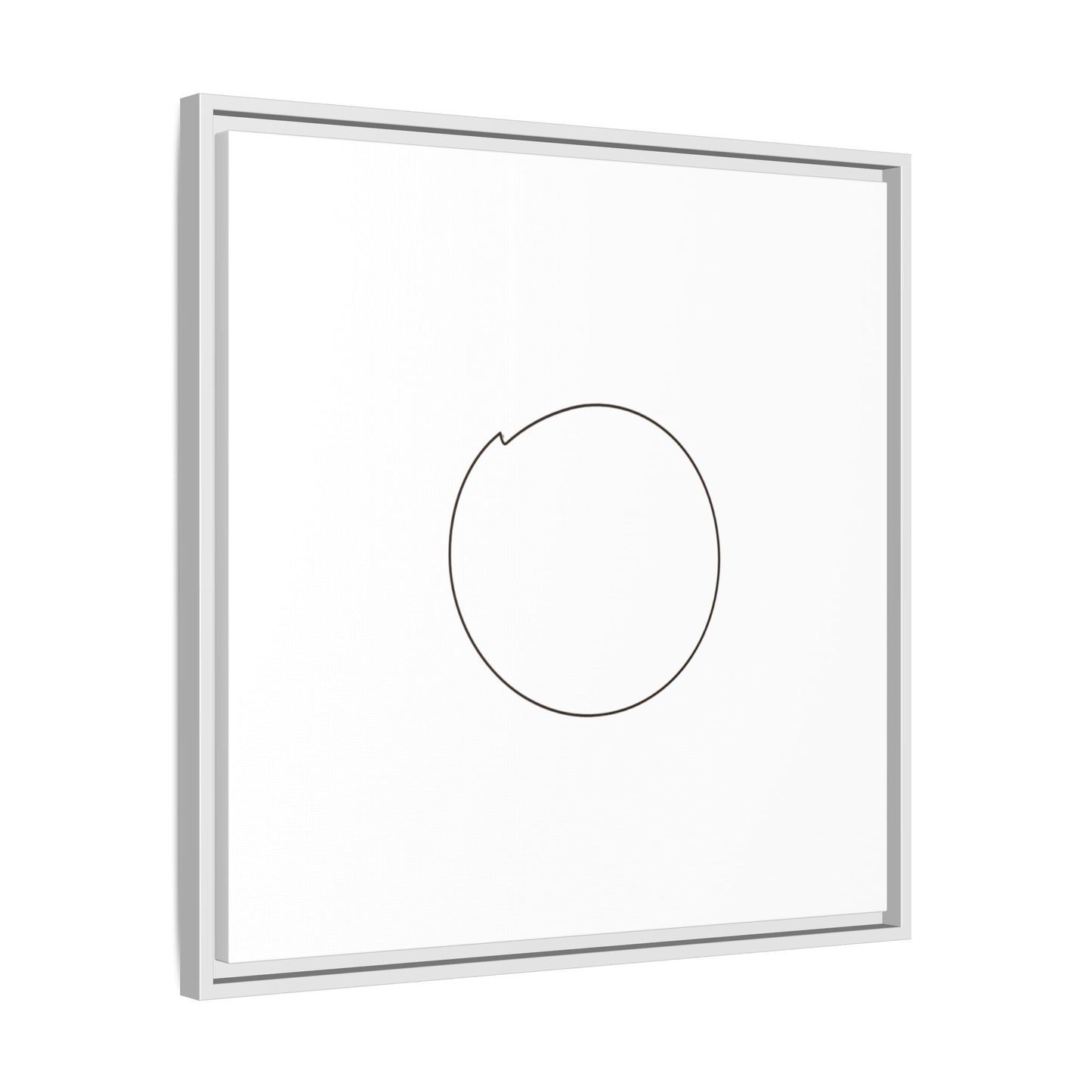 Minimal Circle Line Matte Canvas Framed | Modern Abstract Wall Art