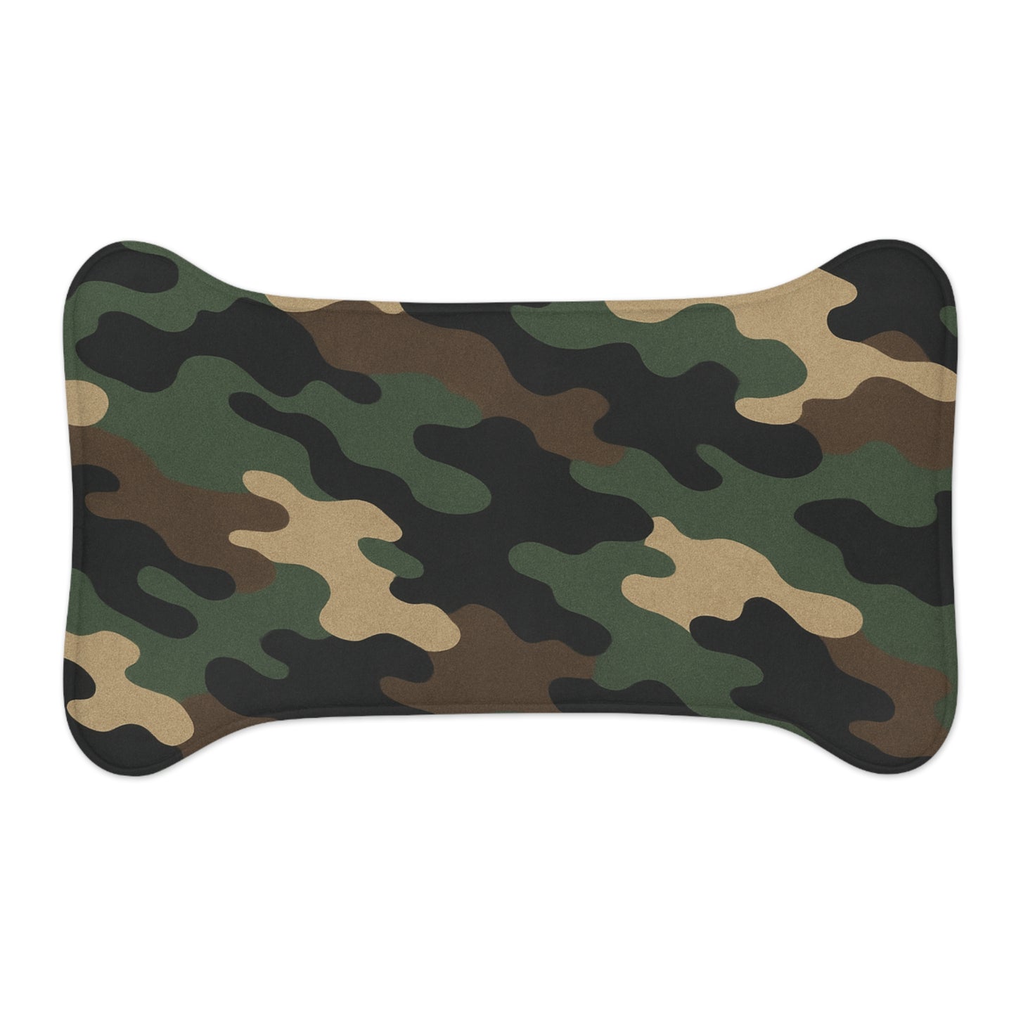 Camo Pet Feeding Mat — Waterproof Non‑Slip Placemat for Dogs & Cats