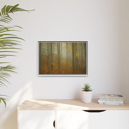Framed Matte Canvas Art | Serenity in the Forest | Nature Wall Decor, Home Gallery, Cozy Living Room, Gift for Nature Lovers - TRV
