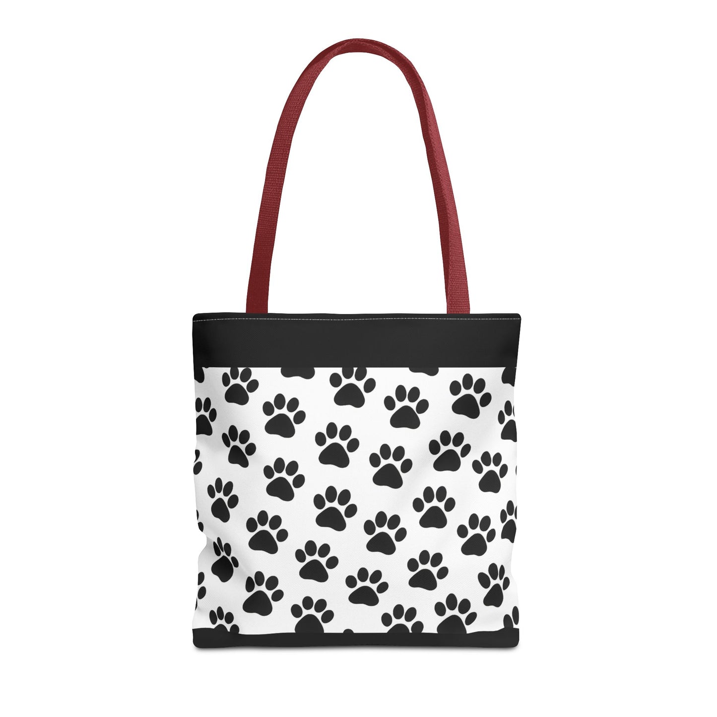 Paw Print Tote Bag, Dog Lover Gift, Shopping Tote, Eco-Friendly Bag, Pet Accessory, Animal Print Carryall - TRV