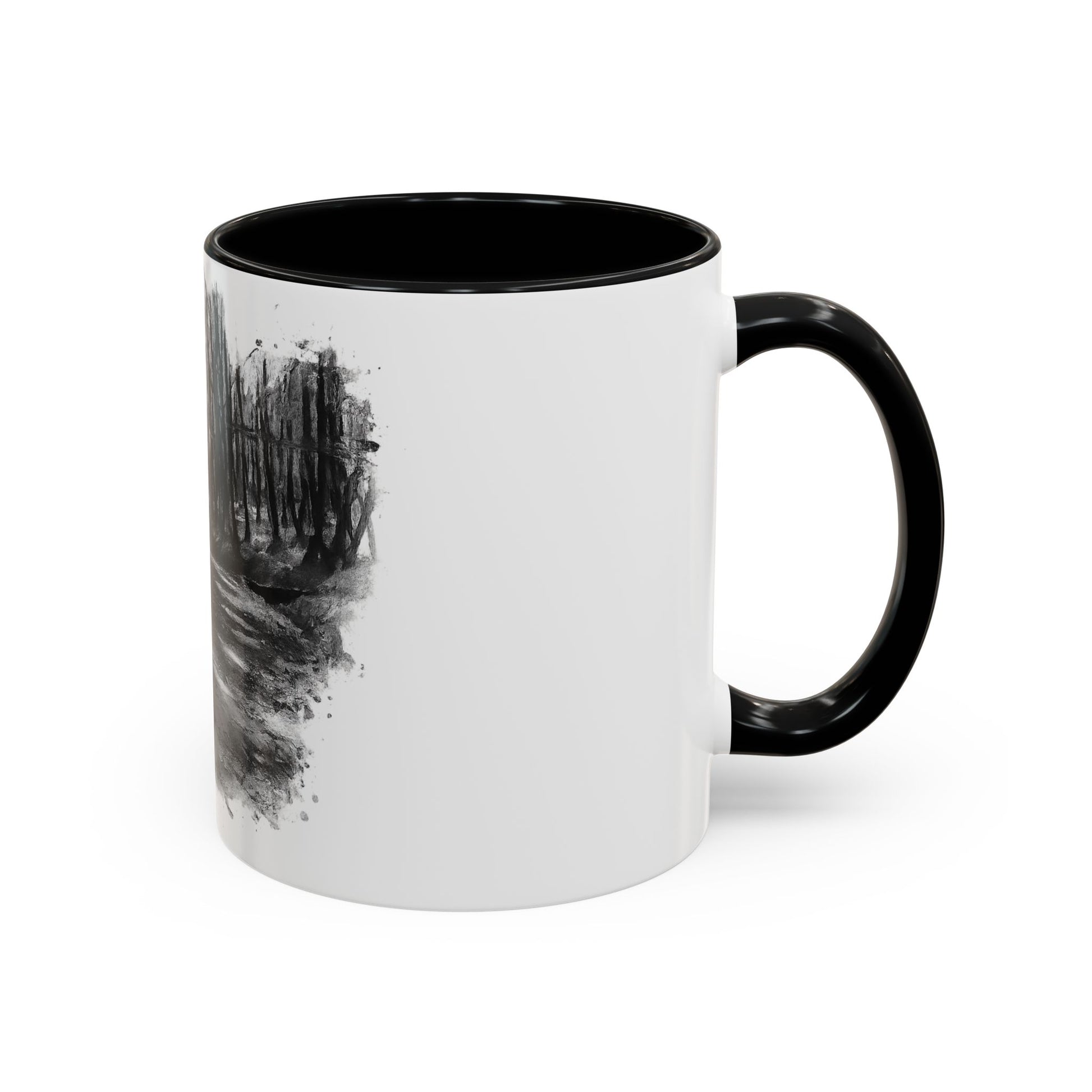 Moody Abstract Forest Coffee Mug | Unique Gift for Nature Lovers, Cozy Home Decor, Perfect for Coffee, Tea, and Hot Chocolate - TRV