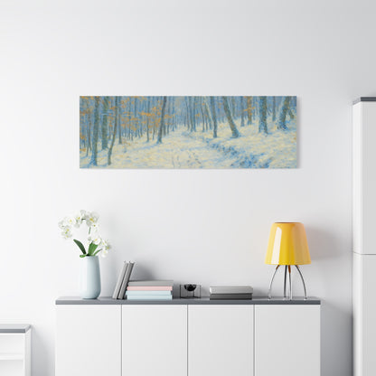 Winter Wonderland Canvas Art, Stretched Canvas Wall Decor, Home Decor, Art for Living Room, Gift for Nature Lovers, Cozy Winter Vibes - TRV