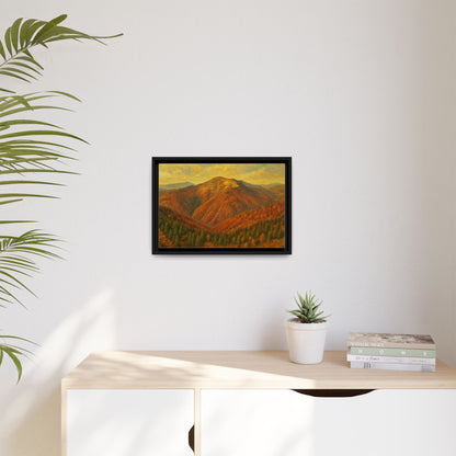 Autumn Landscape Wall Art, Cozy Home Decor, Nature Print, Framed Canvas, Fall Decorations, Gift Idea for Art Lovers - TRV