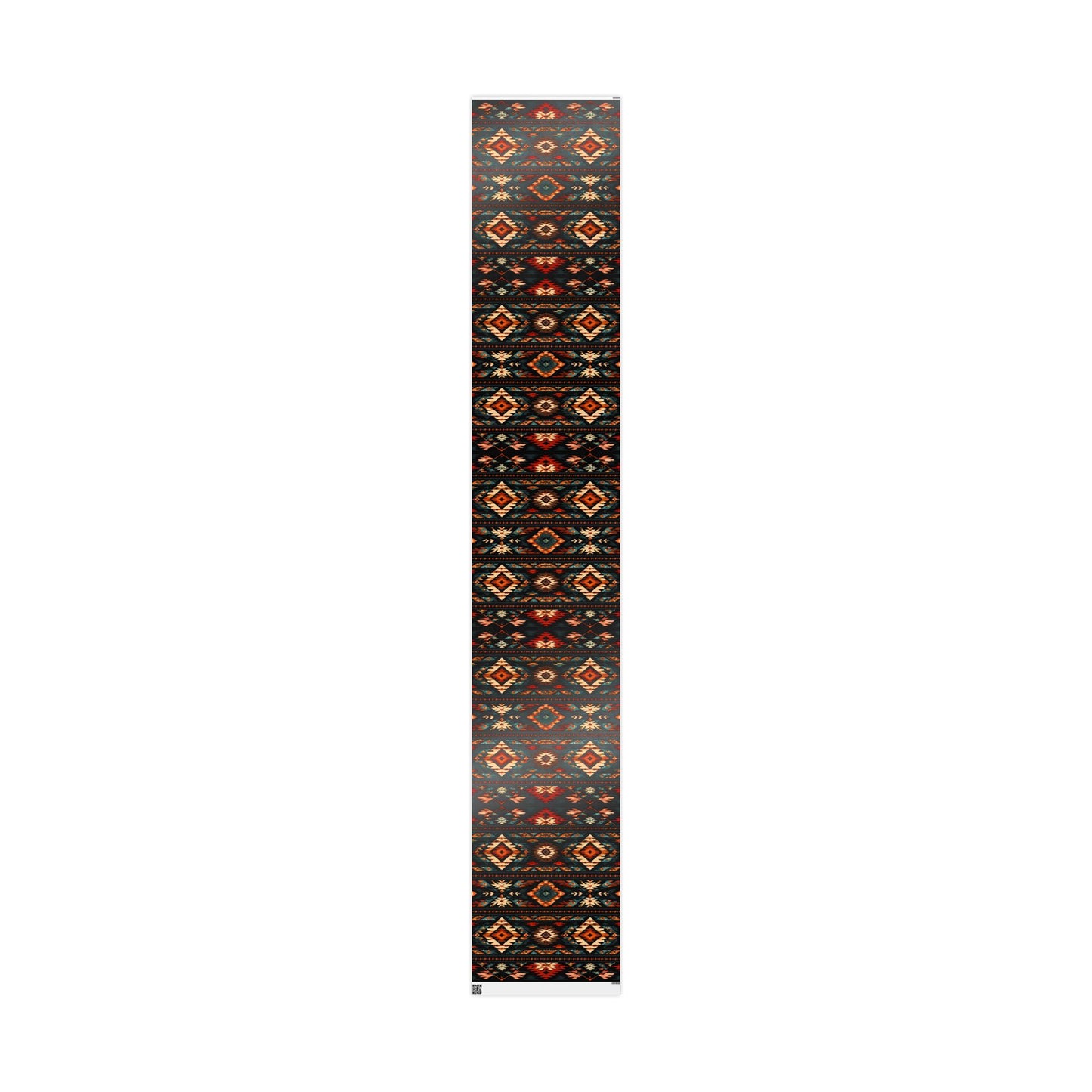 Southwestern Geo Pattern Wrapping Paper Roll — Rustic Aztec Gift Wrap