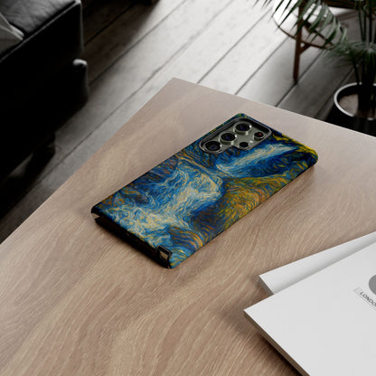 Artistic Phone Case - Waterfall Design, Unique Gift, Phone Accessory, Nature Lover, Original Artwork - TRV