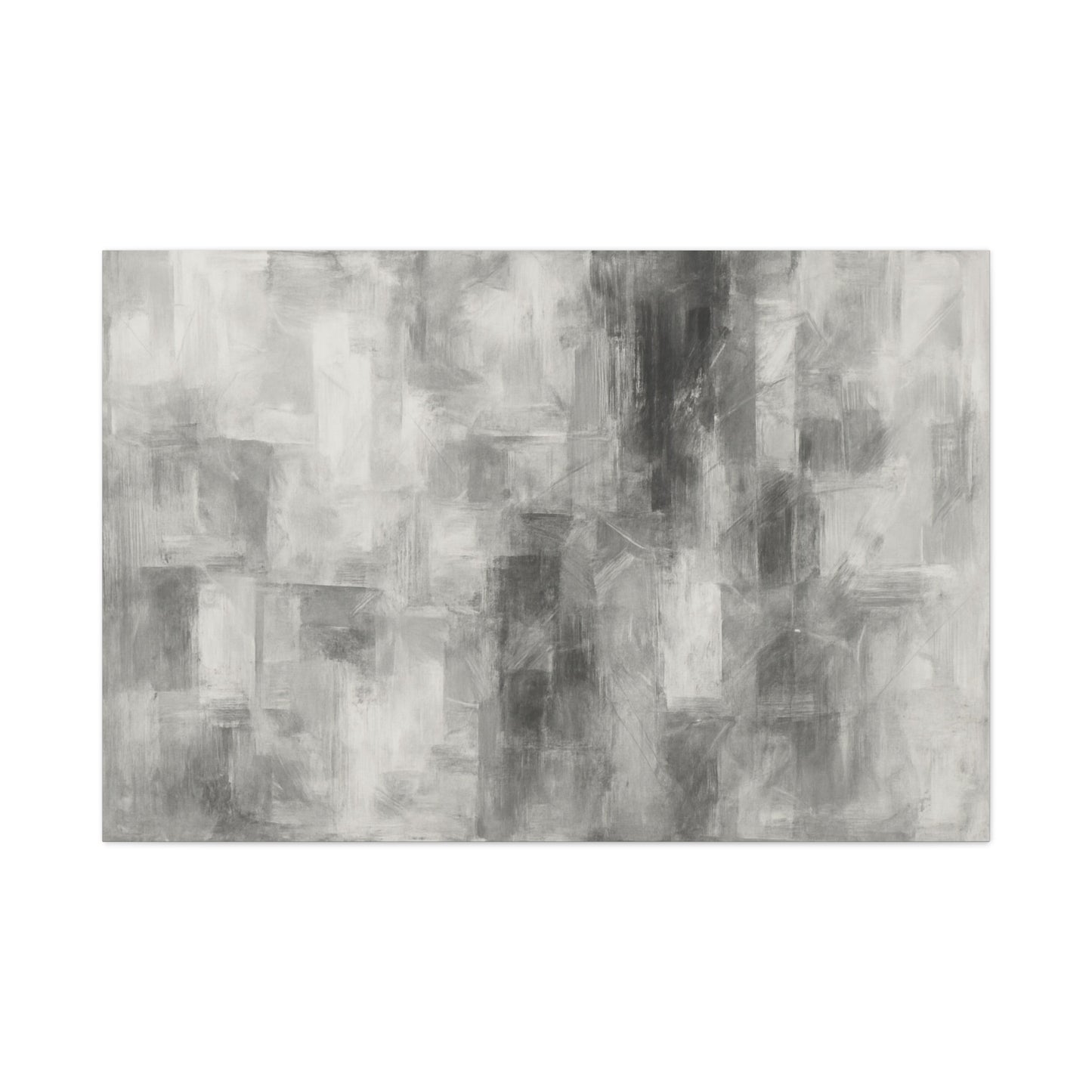 Abstract Grey Canvas Wall Art, Modern Home Decor, Minimalist Artwork, Living Room Accent, Contemporary Art Piece - TRV