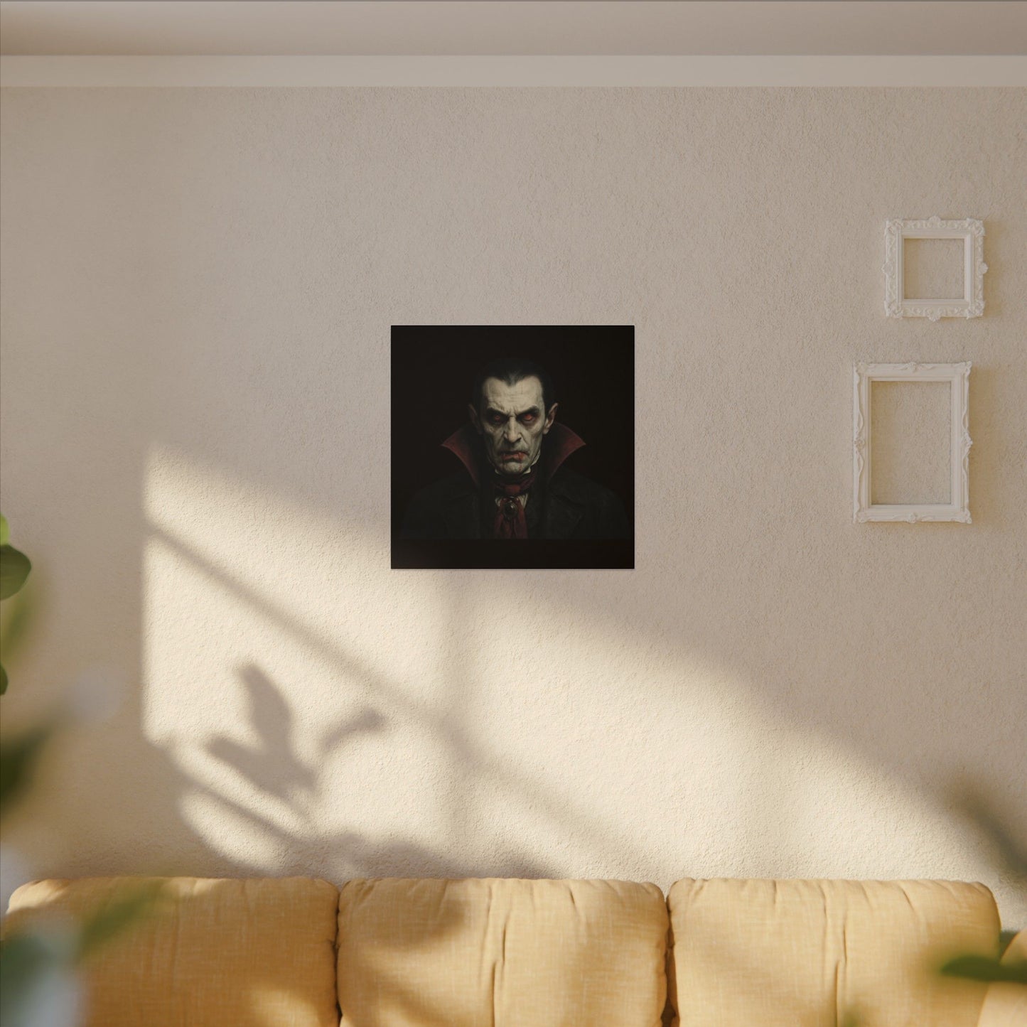 Vampire Portrait Canvas Wall Art – Gothic Dracula Print on Canvas