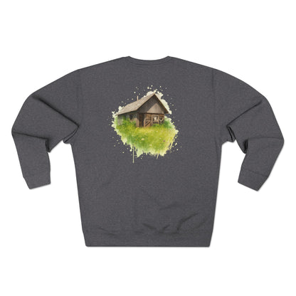 Cozy Art Print Crewneck Sweatshirt: Nature Lover, Graphic Sweater, Unique Gift, Home Decor Apparel, Casual Style - TRV