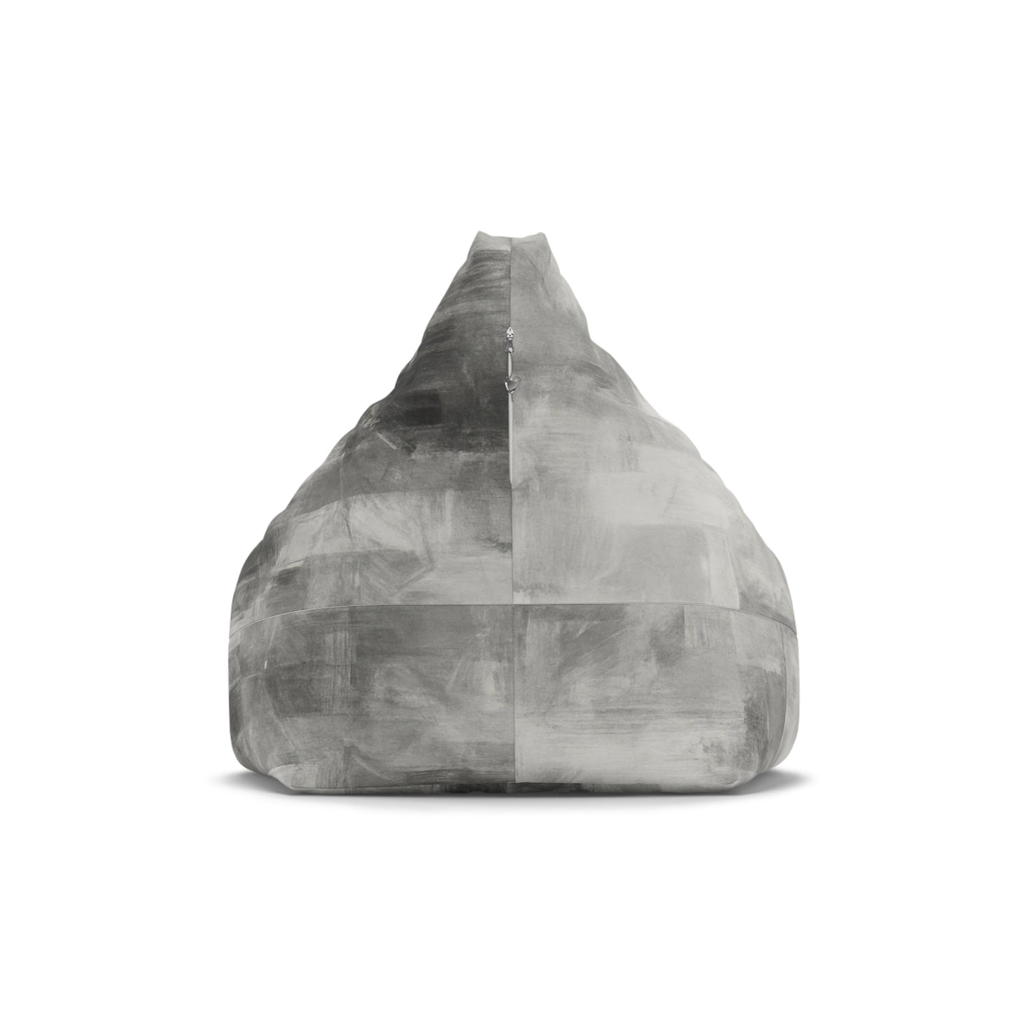 Gray Watercolor Marble Bean Bag Chair Cover | Abstract Tie-Dye