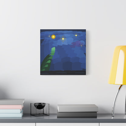 Starry Night Vortex Matte Canvas Stretched 1.25" | Impasto Brushstroke Reproduction