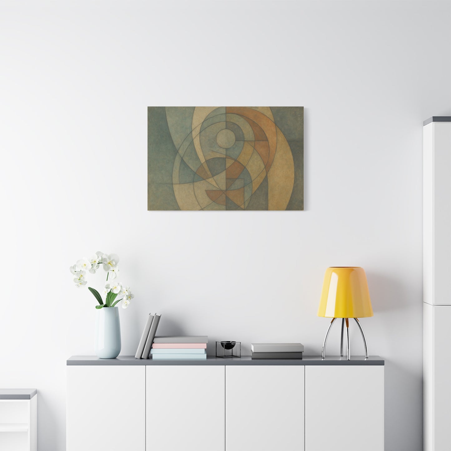 Abstract Geometric Circles Matte Canvas - TRV