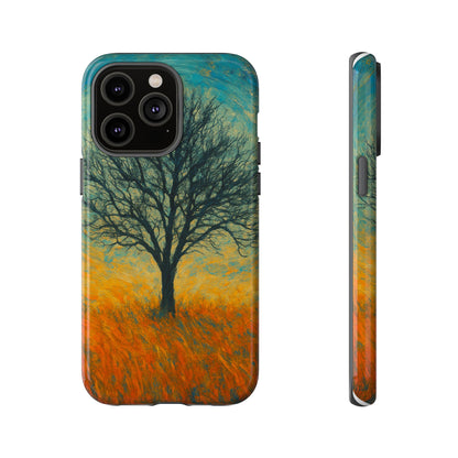 Artistic Phone Case with Tree Design, Nature Lover Gift, Unique Phone Cover, Holiday Present, Eco-friendly Tech Accessories - TRV