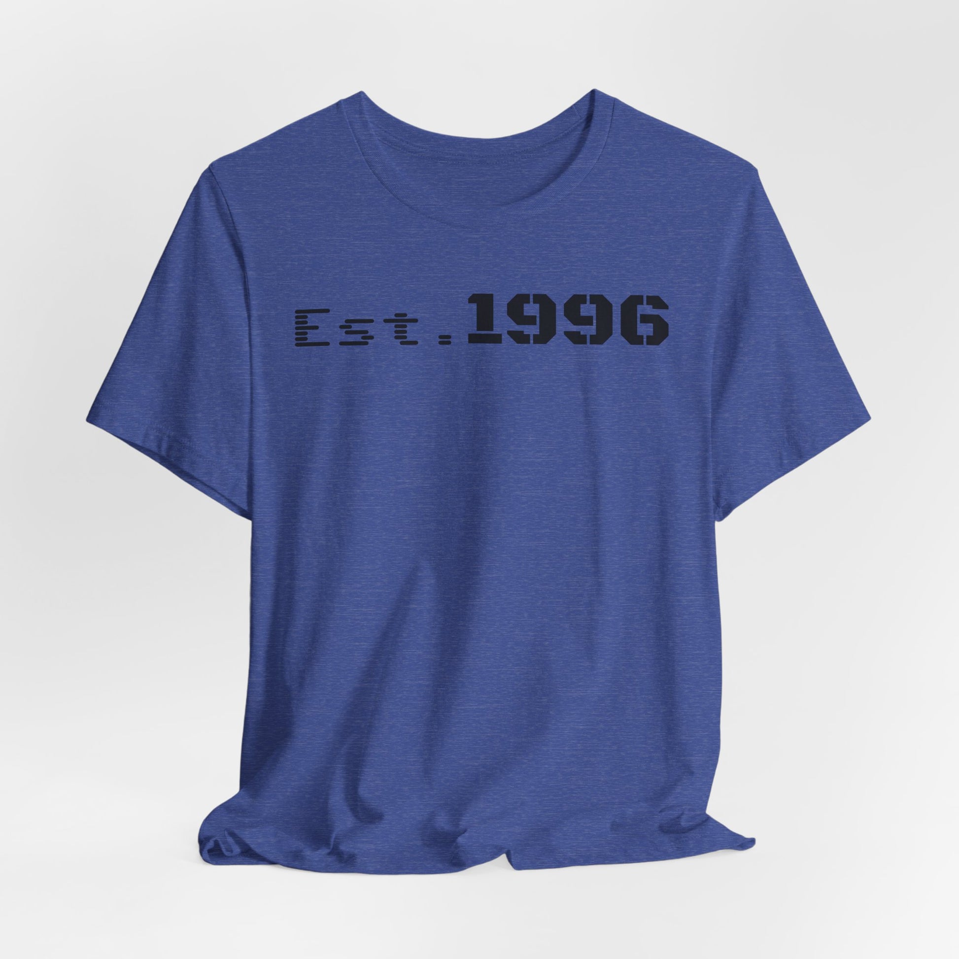 Established 1996 Unisex T-Shirt, Vintage Year Tee, Birth Year Gift, Casual Fashion, Personalized Graphic Tee - TRV