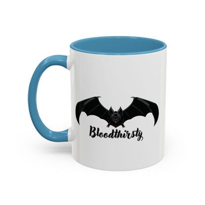 Bloodthirsty Bat Coffee Mug - Unique Halloween and Gothic Accents