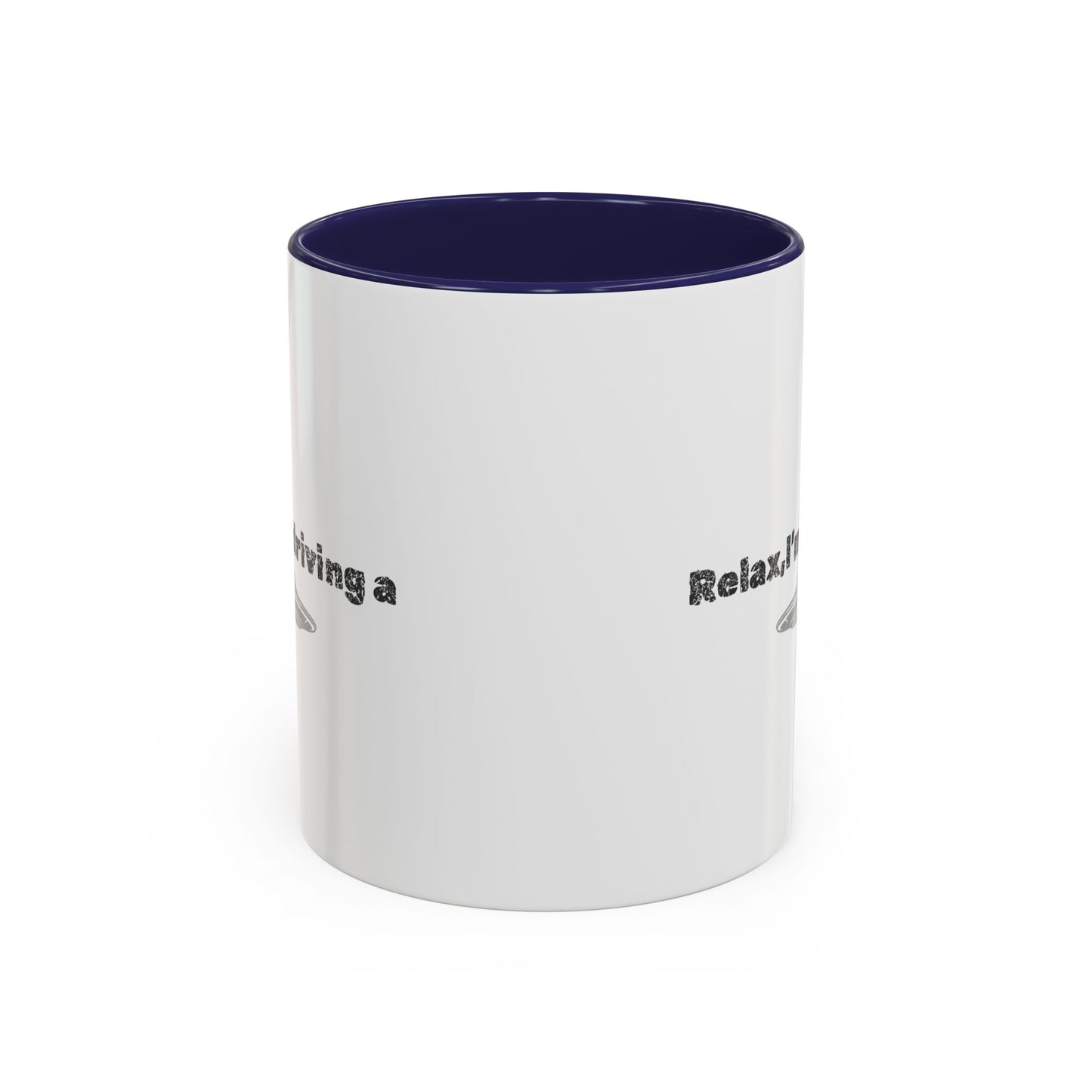 Coffee Mug — “Relax, I’m Driving” UFO Accent Ceramic Mug (11/15 oz)
