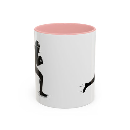 Football Player Themed Accent Coffee Mug, Sports Fan Gift, Unique Mug for Athletes, Coffee Lover, Game Day Essential - TRV
