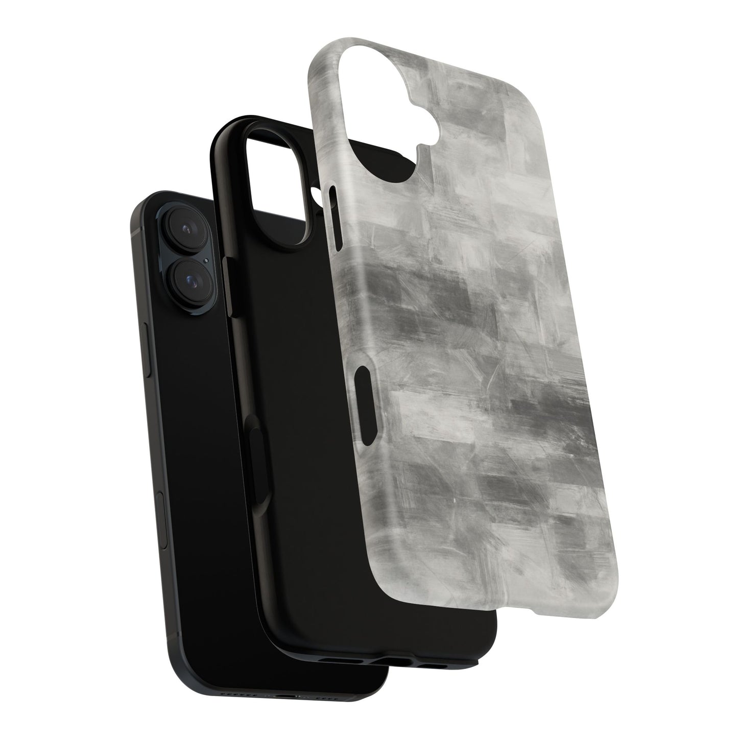 Stylish Phone Case for Tough Protection, Marble Grey Design, Customizable Gift for Her, Unisex Mobile Accessory, Birthday Present, [...] - TRV