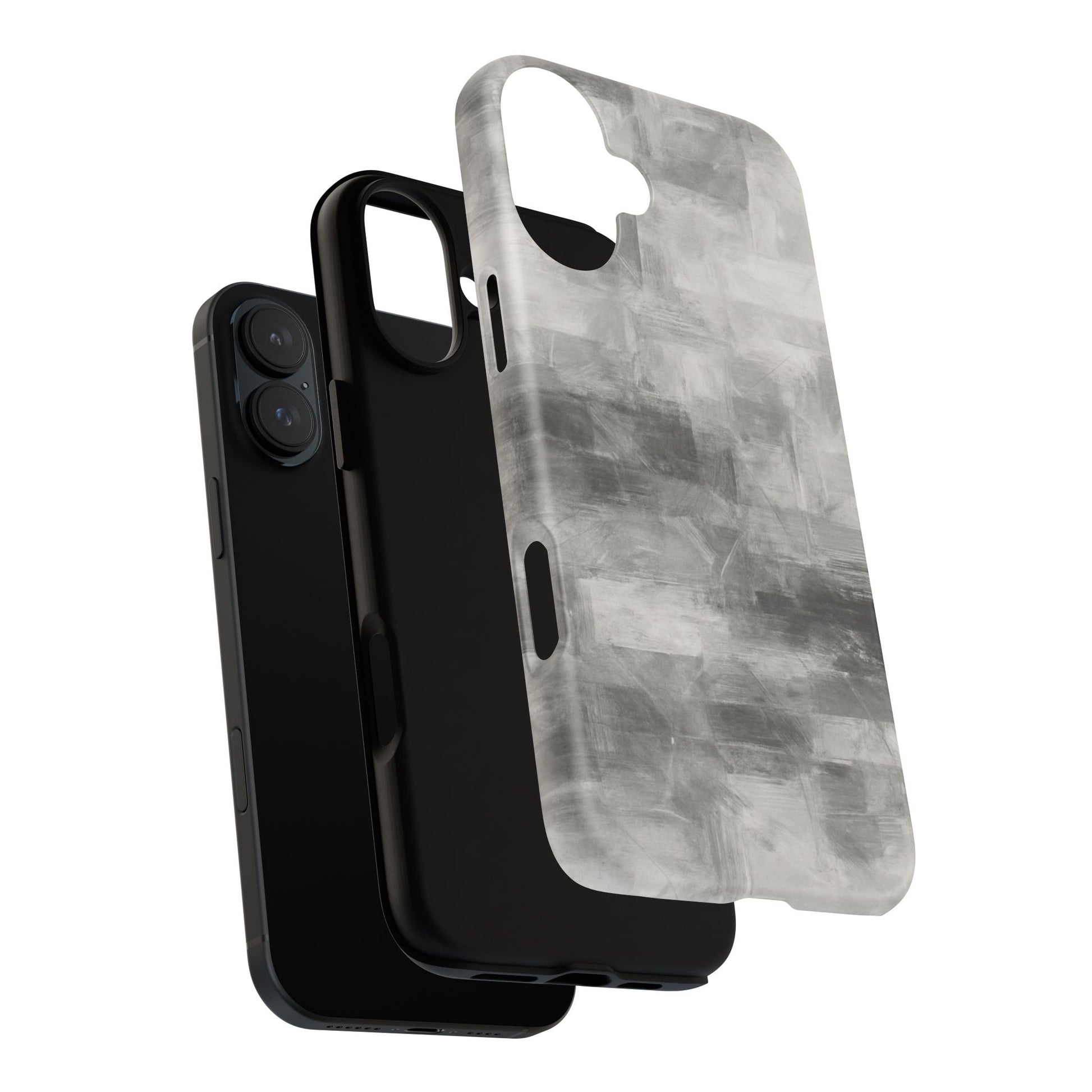 Stylish Phone Case for Tough Protection, Marble Grey Design, Customizable Gift for Her, Unisex Mobile Accessory, Birthday Present, [...] - TRV