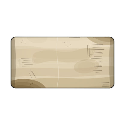 Vintage Wood Grain Desk Mat | Beige Rustic Mouse Pad - TRV