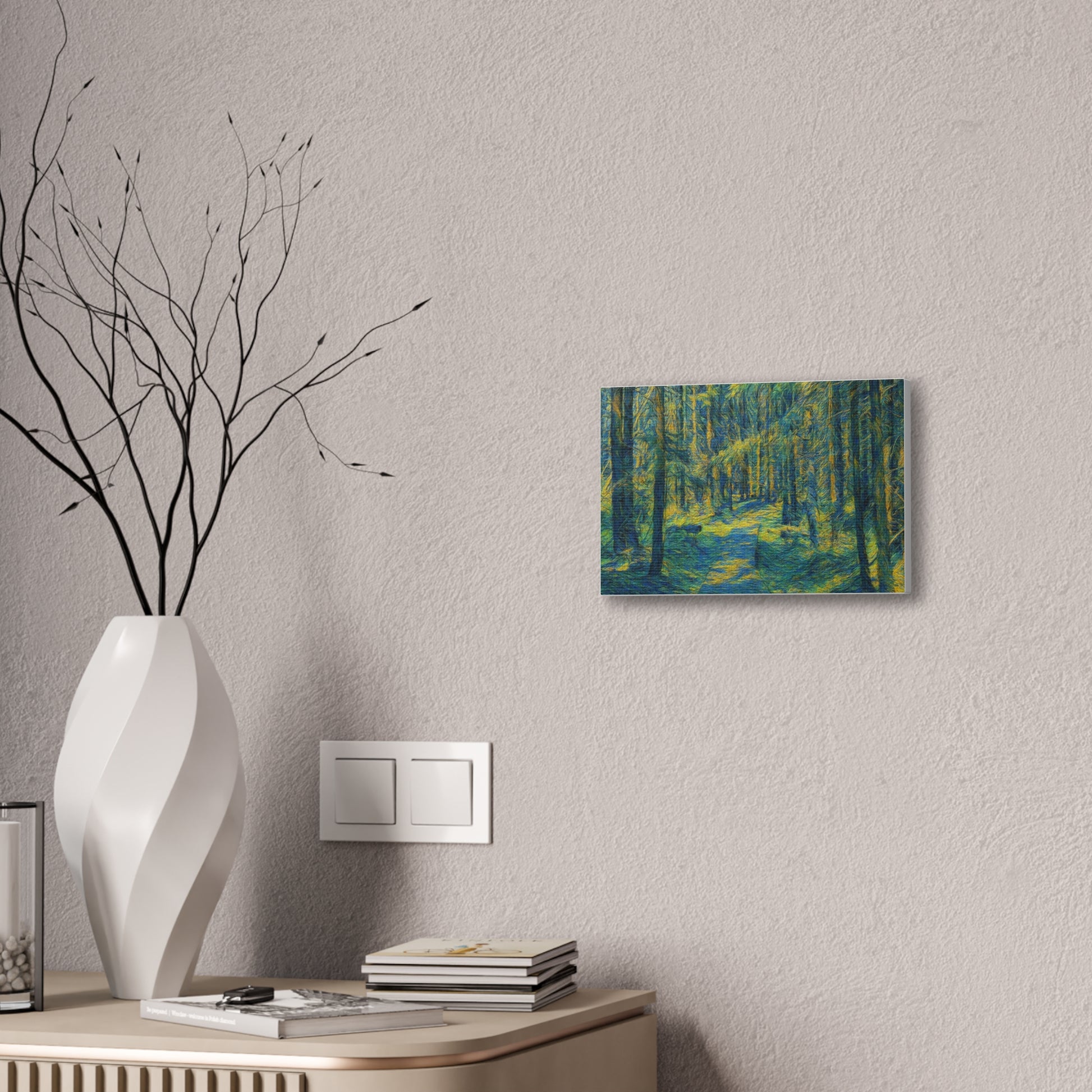 Canvas Art Print, Forest Path Painting, Nature Decor, Wall Art, Gift for Nature Lovers, Home Decor Inspiration - TRV