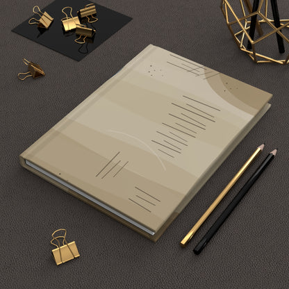 Abstract Neutral Circles Hardcover Journal | Matte Art Notebook - TRV