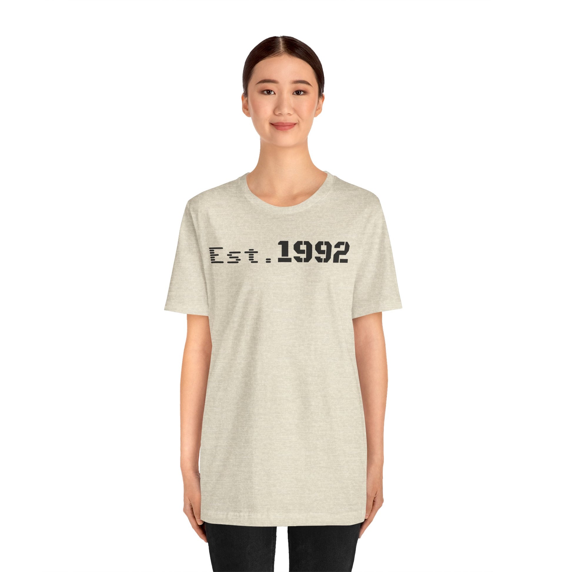 Est. 1992 Unisex Jersey Tee - Retro Birthday Gift, Casual Wear, Cool Vintage T-Shirt, Gift for Him, Gift for Her - TRV