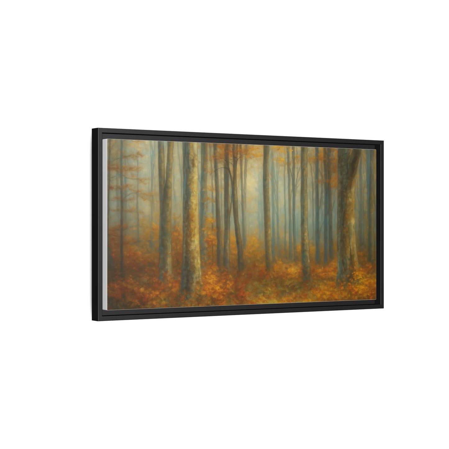 Autumn Forest Canvas Art, Framed Wall Decor, Rustic Home Decor, Nature Artwork, Gift for Nature Lovers - TRV